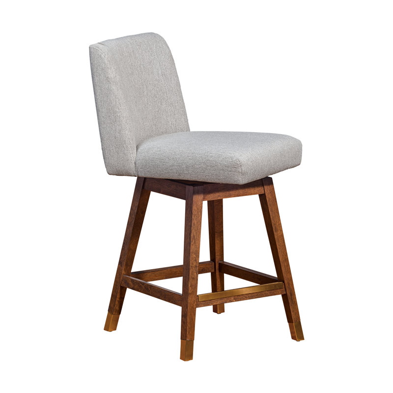 Tabouret de bar Araf, Brun, Taupe, Tabouret de comptoir (siège d'une hauteur de 26 p
