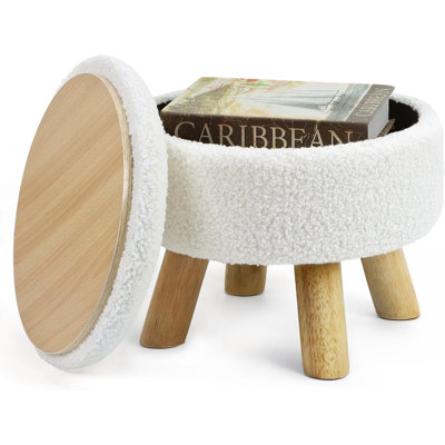 Tabouret moelleux avec rangement caché Flip