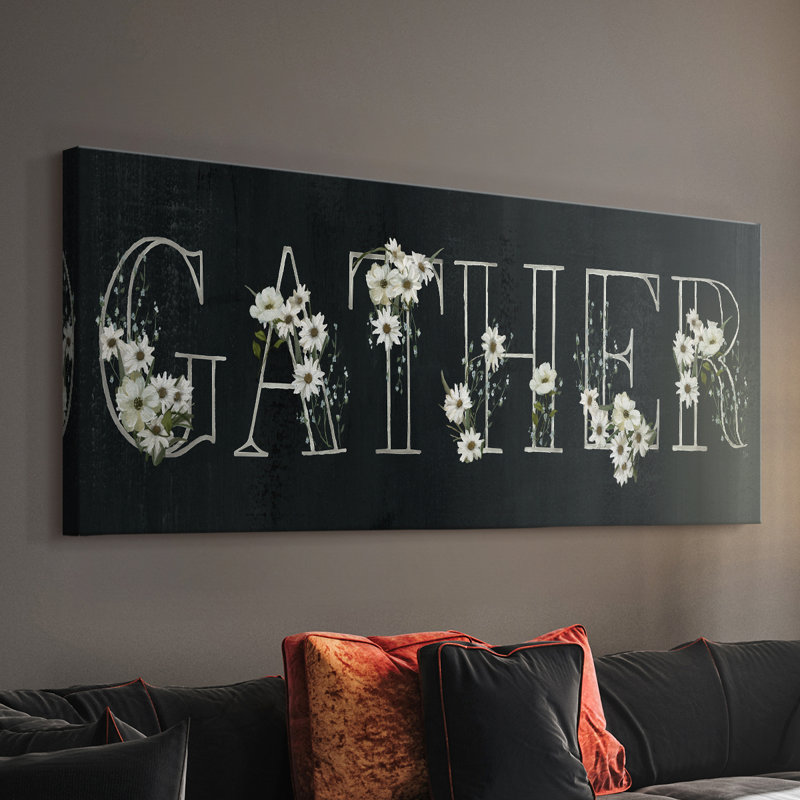 Gather- Gallery Wrapped Canvas -Ready to Hang, 12" H x 30" W