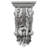 Endurathane Acanthus Shell Corbel, 8"W x 5"D x 14 7/8"H, Factory Primed