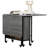 Mobile Folding Table Folding Kitchen Table Extendable Dining Table With 6 Wheels And Storage Rack