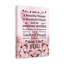 Mom Message Lucky And Proud Mother - Wrapped Canvas Print-1691160527