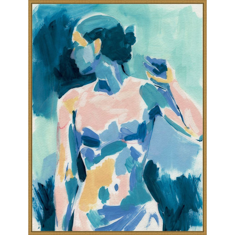 «Loose Expressive Figure II» par Victoria Barnes, reproduction d'art sur toile encadrée, H 42 po x l 32 po