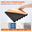 Paquet de 24 panneaux de mousse acoustique adhésifs 12 x 12 x 2 po pour plafond mural