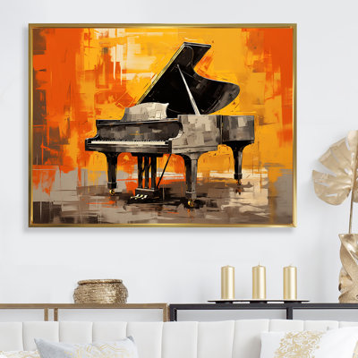 " Orange Piano Modernist Melody Maker "