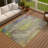 Machine Washable Indoor/Outdoor Chantille ACN2307 Abstract Rug-2008246565