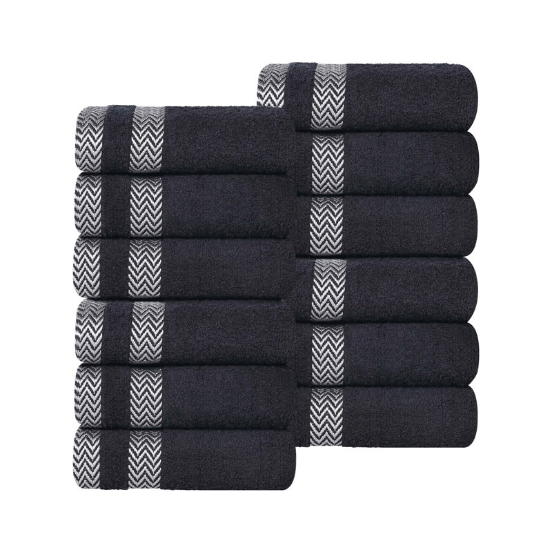 Serviette / gant de toilette Gracieuse, Noir, noir, noir, noir