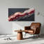 Ensemble de 1 tableau abstrait à motif vague sur toile-240069831