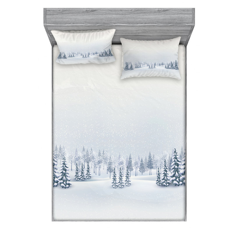 Microfiber Sheet Set, Queen Sheet Set with Fitted Sheet