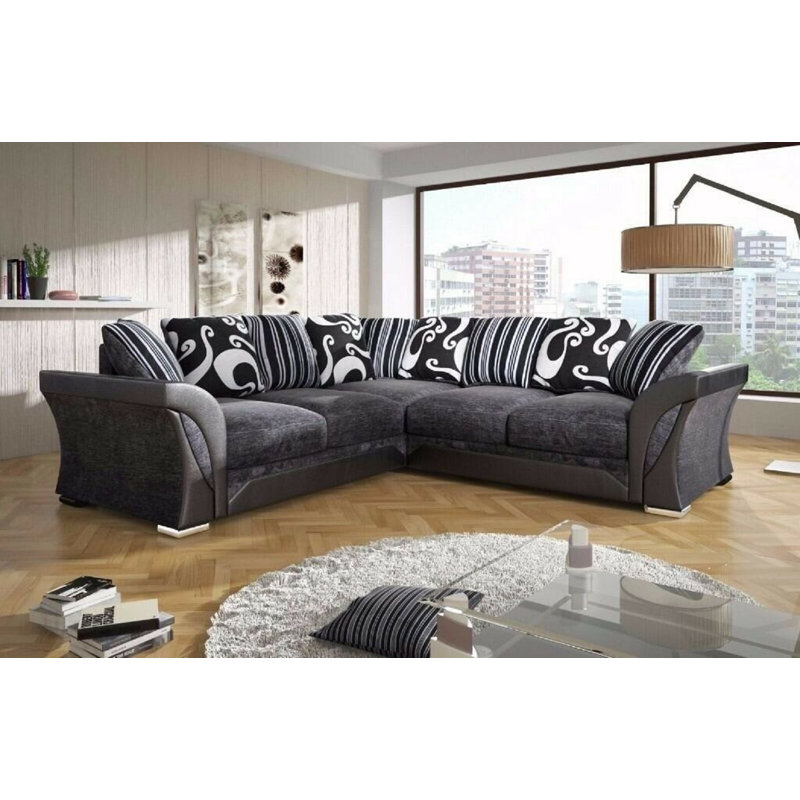 Mauck 5 Seater Velvet Corner Sectional