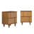 Modern Detailed 2-Drawer Solid Wood Nightstand, Set Of 2-1180956140