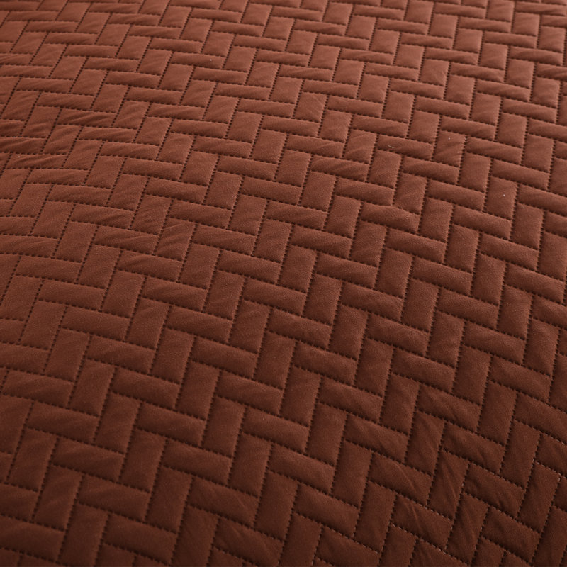 Ensemble de courtepointe en microfibre 3 pièces Mooney, Courtepointe très grand + 2 taies d'oreiller, Bleu marine