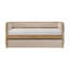 Lit de jour moderne 1pc avec lit gigogne escamotable beige Boucle touffeté chambre à coucher Mobilier de style transitionnel finition naturelle