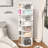 Rotating Shoe Rack Tower, 7-Tier Spinning Shoe Rack, Free Standing 360° Revolving Shoe Organizer, High Bottom Design Shoe Tower Spinning Storage Lazy Susany, Fits 28 Pairs Of Shoes (7-Tier White)