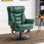 Fauteuil inclinable pivotant avec repose-pieds réglable Kalson, similicuir-899966485