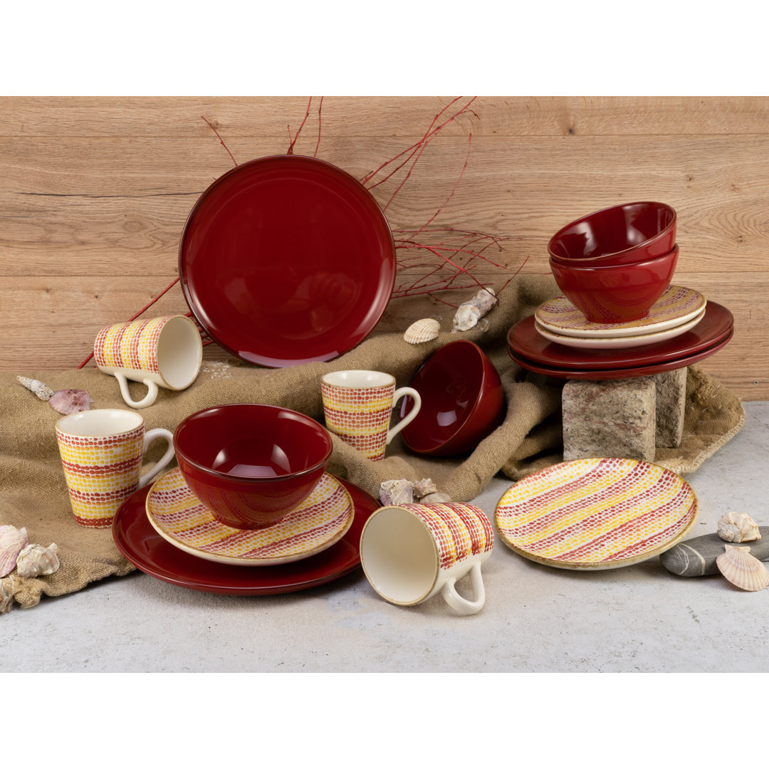 Creatable  Kombiservice Malaga, (Set, 16 tlg.), mit Ethno-Motiven