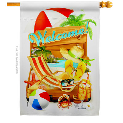 Double Sided 40'' H x 28'' W Polyester House Flag