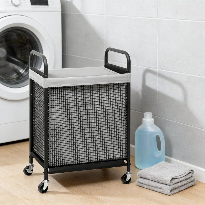 Rolling Laundry Hamper With Wheels And Removable Bag - 90L Capacity Laundry Sorter Cart With Locking Casters For Bedroom, Bathroom, And Laundry Room Organization