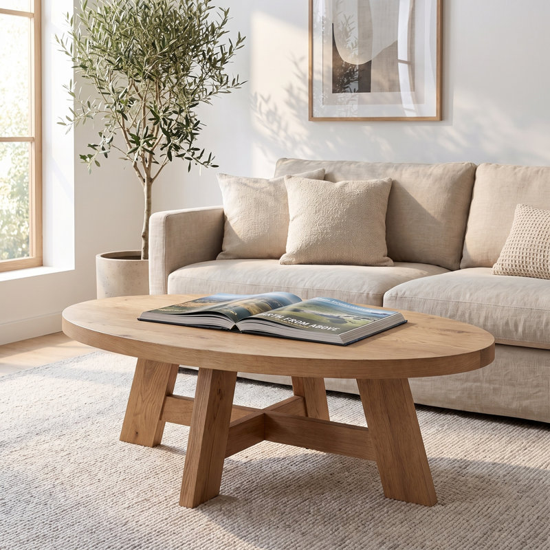 Wiese Single Coffee Table, Prairie Oak