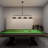 4-light Industrial Linear Black Gold Bowl-shaped  Chandelier Modern Metal Kitchen Island Lights For Dining Room