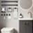 10-Pieces Matte Black Bathroom Accessories Set