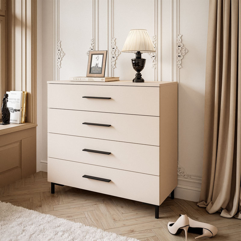 Altab Black Rectangular Chest of Drawers