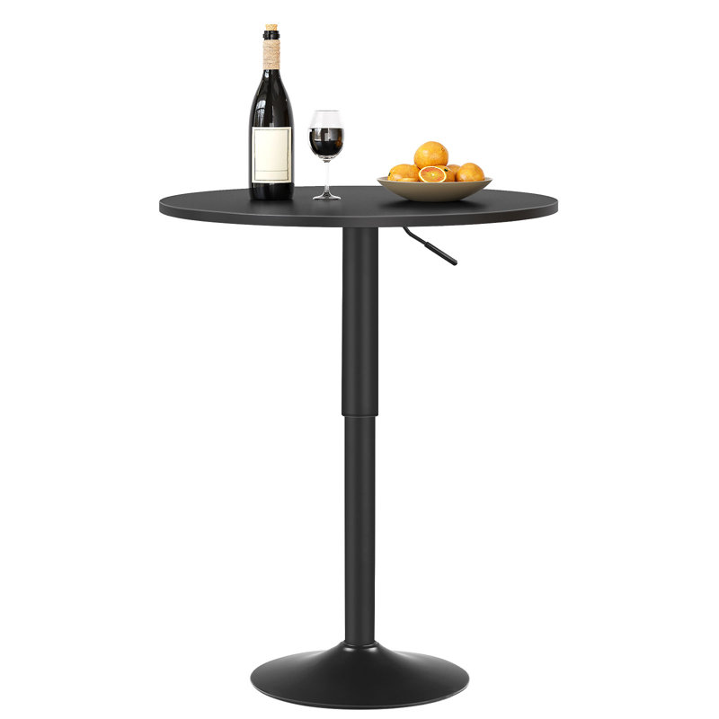 Table de bar ronde à hauteur réglable
