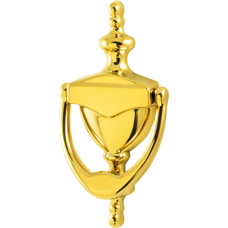 Door Knocker, Polished Brass