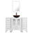 Getzel 48 Single Bathroom Vanity with Wood Top, Vessel Sink, Zinc Alloy Faucet, Solid Wood Legs-192533914-192533913