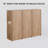 36" Bathroom Side Cabinet, 3-Soft Close Doors, Float Mounting Design-110369096