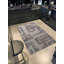 Tapis décoratif moderne à motif géométrique abstrait gris-835761097