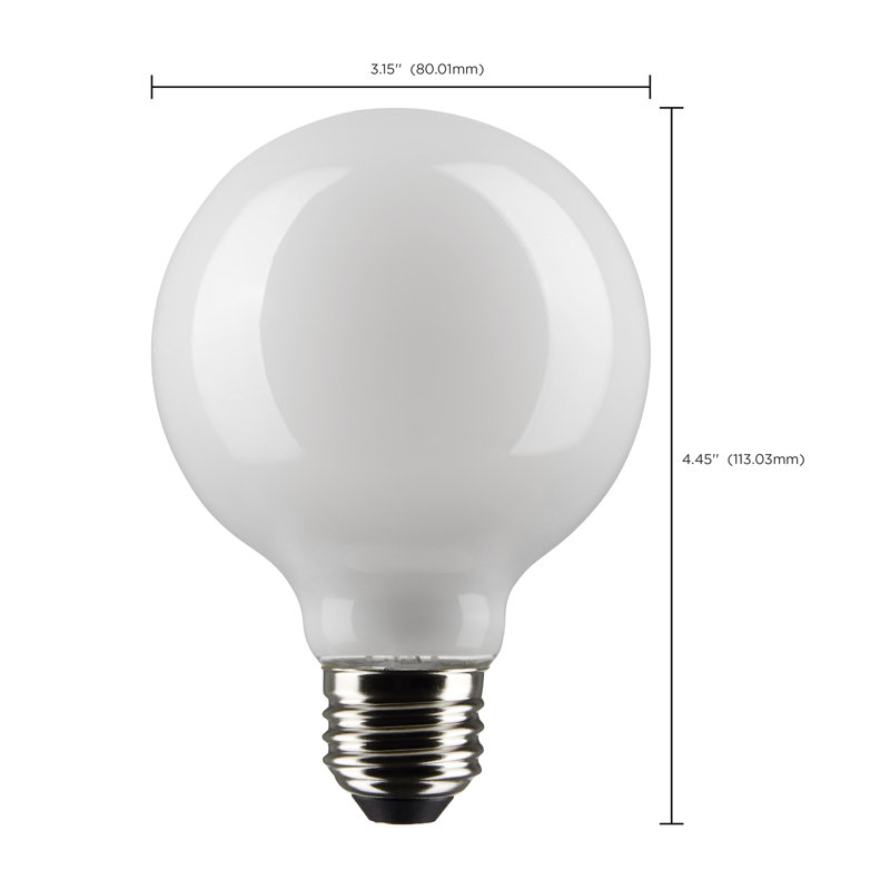 6 Watt (60 Watt Equivalent), G25 LED, Dimmable Light Bulb, Warm White (2700K) E26/Medium (Standard) Base, 2700K, 4.5