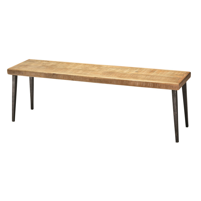 Banc de hall d'entrée en bois Farmhouse, Naturel