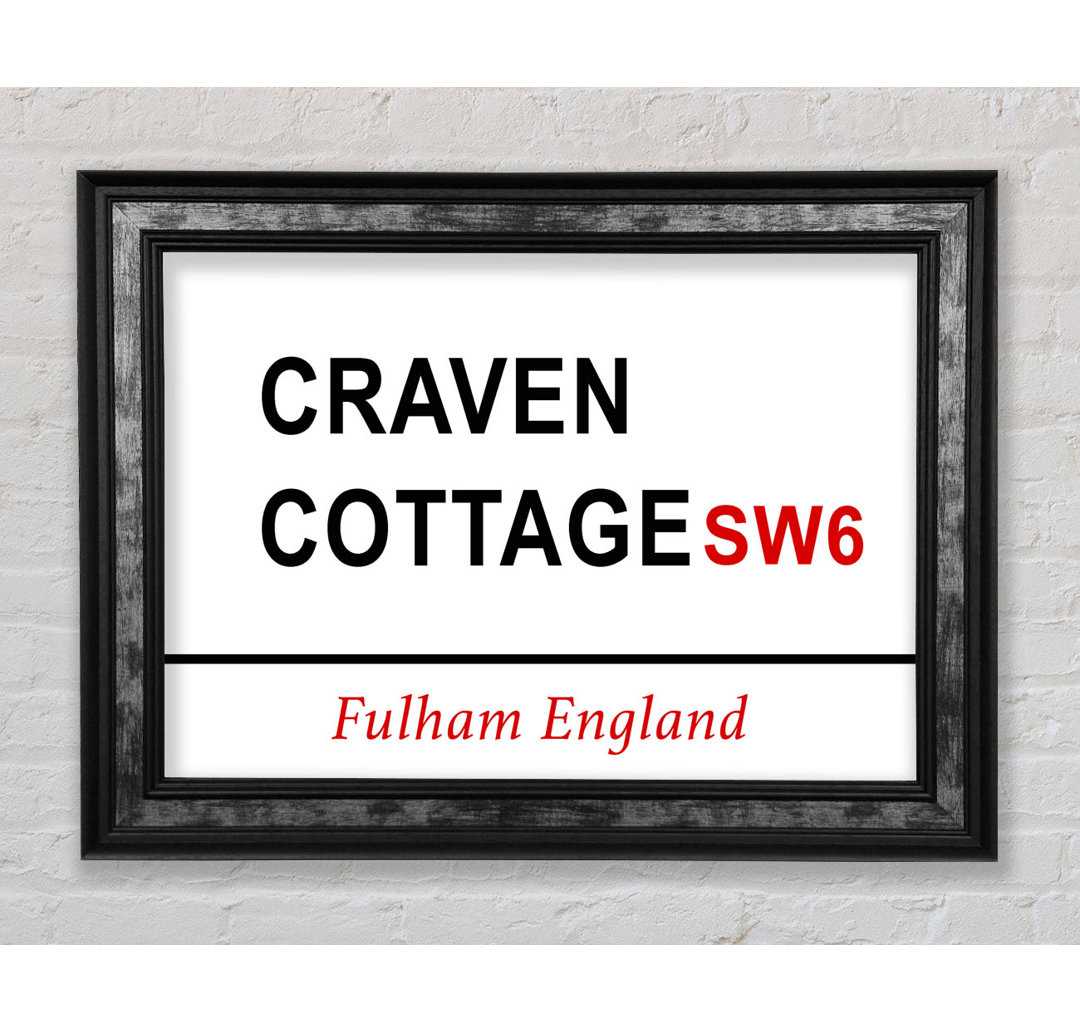 Craven Cottage Schilder - Drucken