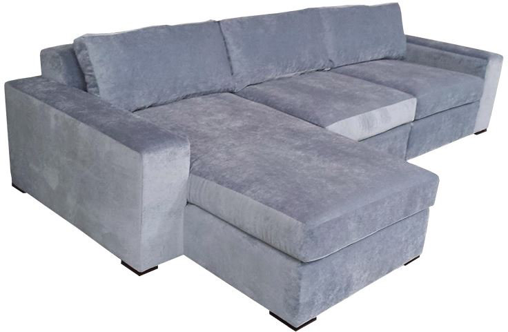 Liam Chaise Sectional, Left Hand Facing, Bella White Performance Velvet, Espresso