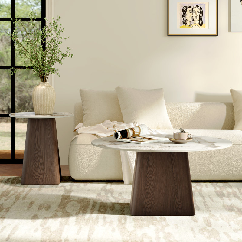 Ensemble de tables basses 2 pièces Ambridge, 41.7" + 19.7", 2, Ambre