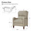 Beecher 29" Genuine Leather Push-Back Recliner-529000370