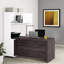 Ensemble de bureau de direction en L avec rehausse 2 pièces Idael-1843312503