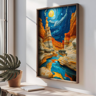 Superbe peinture décorative en panneau de fibres à densité moyenne, 13,8 po x 18,5 po x 0,8 po | 100% panneau de fibres à densité moyenne avec épaisseur de 3 mm, cadre en bois de pin élégant | Illustration UV imprimée pour la décoration intérieure, parfaite pour le salon et la chambre à coucher