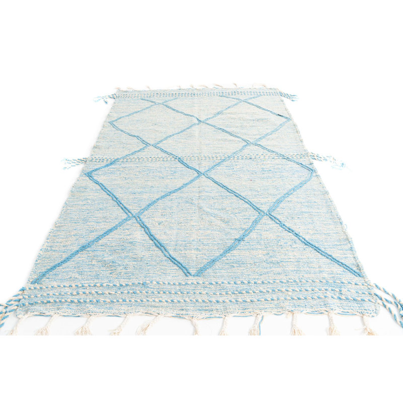 Tapis bleu clair Mosser