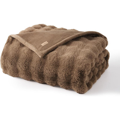 Ridgeline Faux Fur Throw Blanket