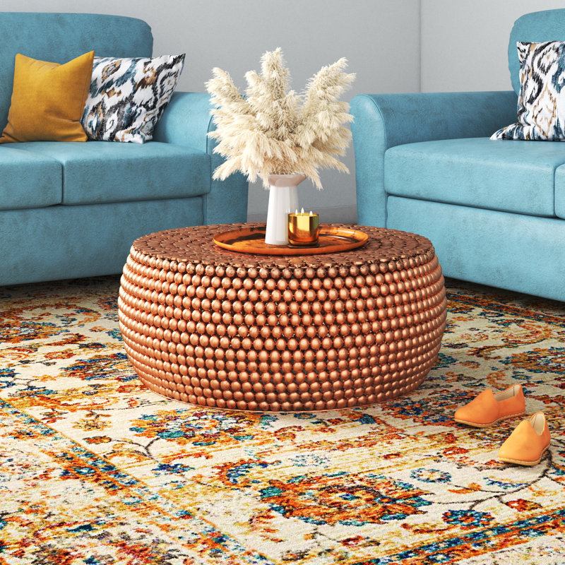 Diodorus Solid Coffee Table, Copper