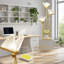 Lampe sur pied moderne avec tablettes et lumières papillon réglables à DEL, lampe sur pied avec table pour le salon, coin chambre à coucher