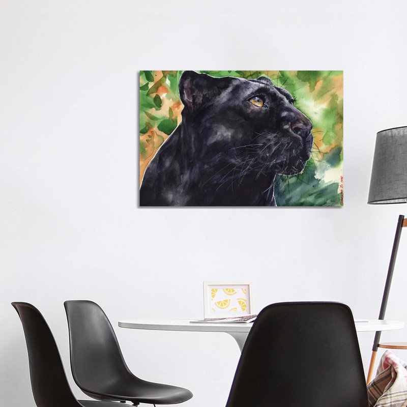 Panther by George Dyachenko - Wrapped Canvas Print, 101.6 cm H x 66.04 cm W x 3.175 cm D