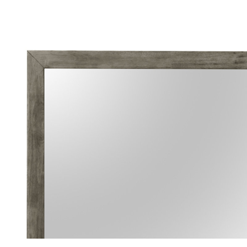 Burlington Wall Mirror, Gray, 41" x 41", Square