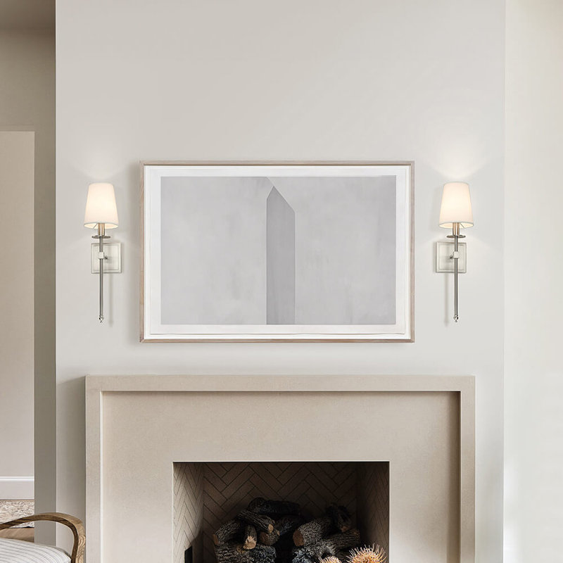 Kashunda Armed Sconce, Brushed Nickel