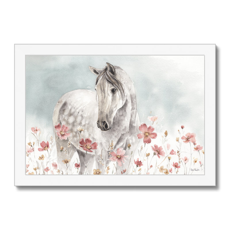 Wild Horses I by Lisa Audit - Painting, White Framed Paper Print, 34cm H x 50cm W x 2.3cm D