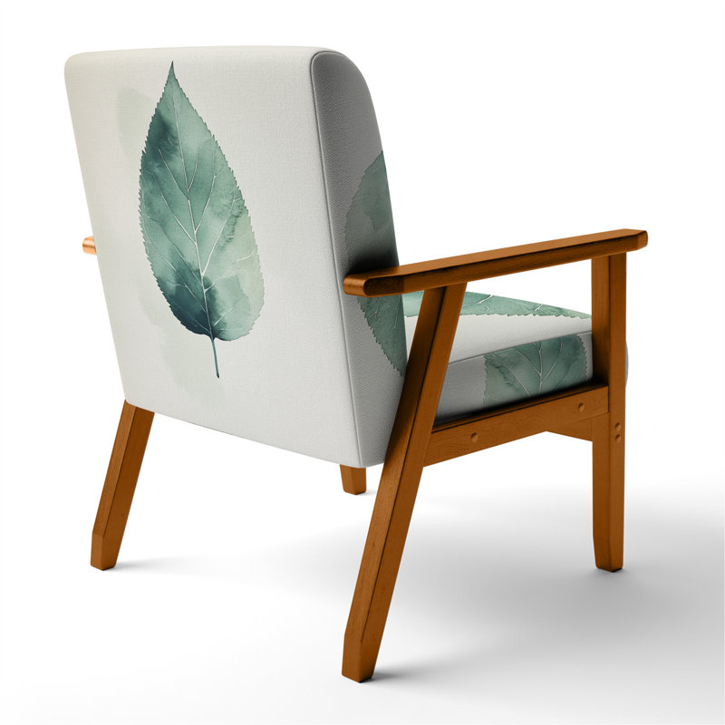 Chaise rembourrée Leaves, Brown Square Arms
