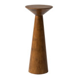 Farmhouse Tall Pedestal End Table