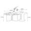 Table basse en marbre clair et moderne-106920625